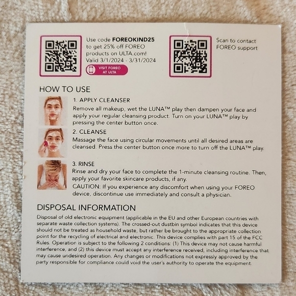 Foreo LUNA Play Sonic Face Cleaner - Picture 5 of 9